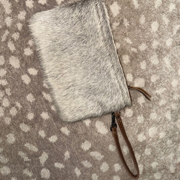 Myra Bag Cowhide & Leather Wristlet - Picture 2 of 5